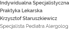Indywidualna Specjalistyczna Praktyka Lekarska Krzysztof Staruszkiewicz Specjalista Pediatra Alergolog - Logo